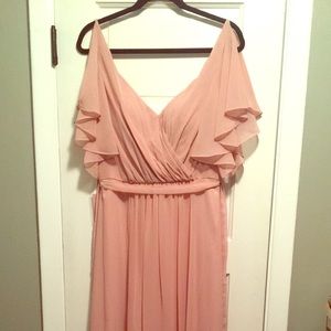 Birdy Grey Floor length Bridesmaid Dress, LG